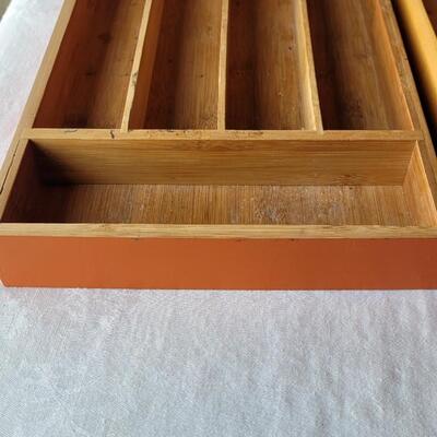 Lot 32: (2) Kitchen Utensils Organizers