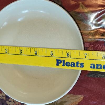 Lot 52: Descoware Fall Maple Leaf Enamelware Skillet & Sauce Pan Combination 