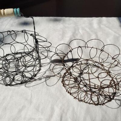 Lot 57: Antique Egg Baskets (2)