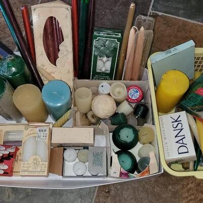 Lot 58: Large Candle Lot