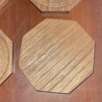 Lot 60: Vintage Teak Coasters (4)