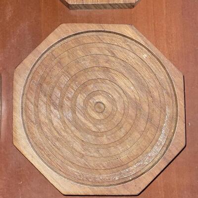 Lot 60: Vintage Teak Coasters (4)
