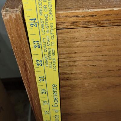 Lot 61: Flip Top File Cabinet on Casters 