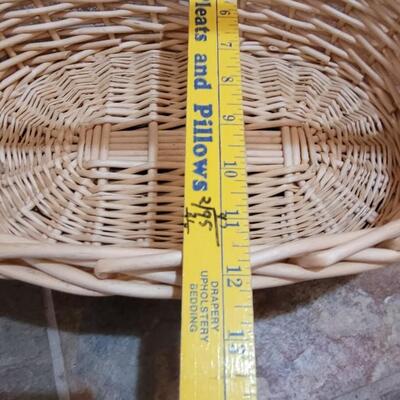 Lot 84: (2) Light Color Wicker Baskets 