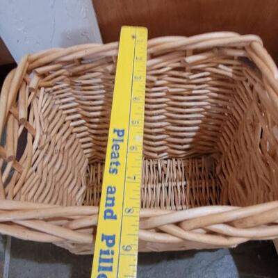 Lot 84: (2) Light Color Wicker Baskets 