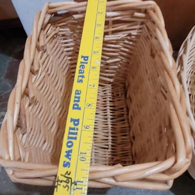 Lot 84: (2) Light Color Wicker Baskets 