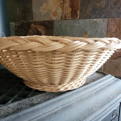 Lot 86: (2) Medium Light Colored Baskets