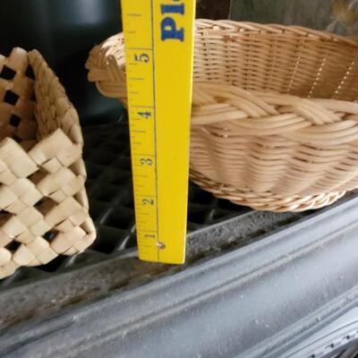 Lot 86: (2) Medium Light Colored Baskets