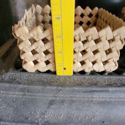 Lot 86: (2) Medium Light Colored Baskets