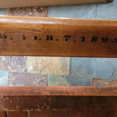 Lot 87: 1893 J.P. Redington Folding Wood Chair made in Scranton, PA 