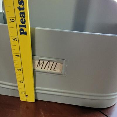 Lot 92: Powder Gray Metal Mail Container 