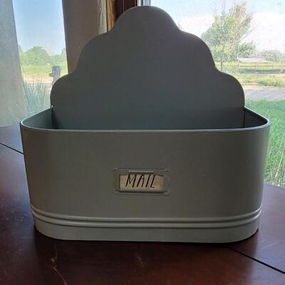 Lot 92: Powder Gray Metal Mail Container 