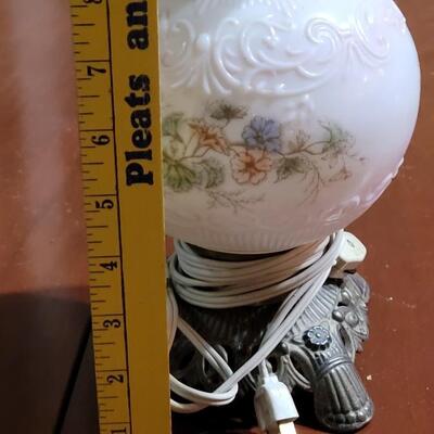 Lot 95: Antique Converted Hurricane Lamp 