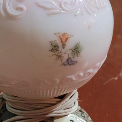 Lot 95: Antique Converted Hurricane Lamp 