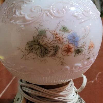 Lot 95: Antique Converted Hurricane Lamp 