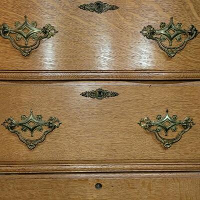 Lot 103: Antique Secretary Side by Side Cabinet