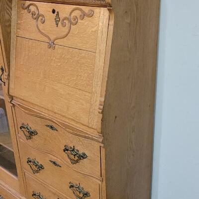 Lot 103: Antique Secretary Side by Side Cabinet