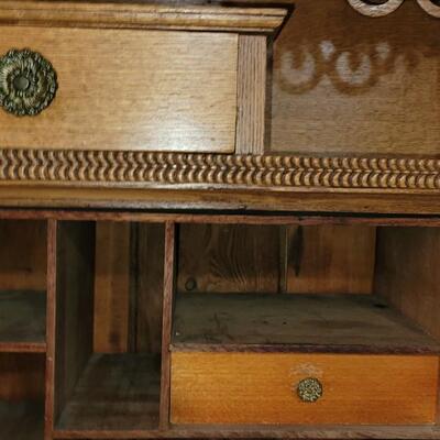 Lot 103: Antique Secretary Side by Side Cabinet