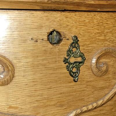 Lot 103: Antique Secretary Side by Side Cabinet