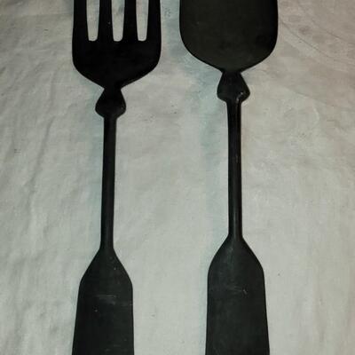 Lot 111: Vintage Black DDC Fork & Spoon