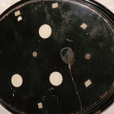 Lot 115; Antique Black Handpainted Tray