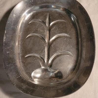 Lot 116: Vintage Pewter Meat Tray Wilton Columbia 