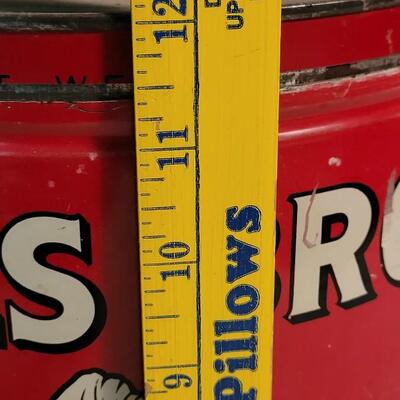 Lot 118: Vintage 1939 Turn Key Style 12" Tin Can Hills Bros. Coffee Can 