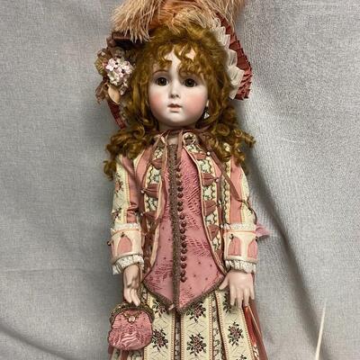 1995 Mary Benner Jumeau Victorian Style Bisque Composite Doll Bell Ceramics
