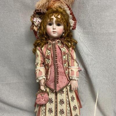1995 Mary Benner Jumeau Victorian Style Bisque Composite Doll Bell Ceramics