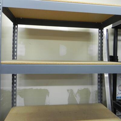 LOT 236  METAL FRAMED SHELF UNIT