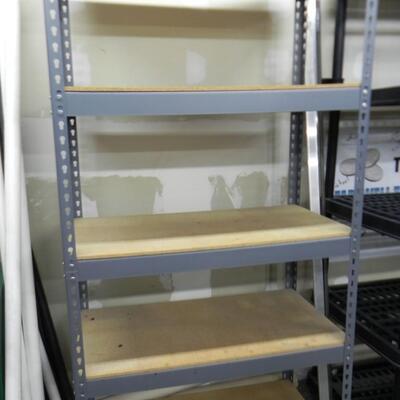 LOT 236  METAL FRAMED SHELF UNIT
