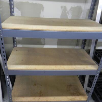 LOT 236  METAL FRAMED SHELF UNIT