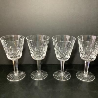 C - 121. Set of Four Waterford, Lismore, Claret Crystal Glasses