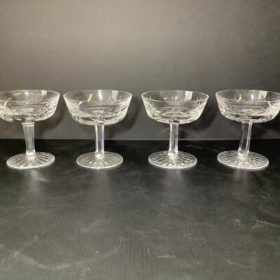 C - 126. Set of Four Waterford Ashling Champagne Saucer 