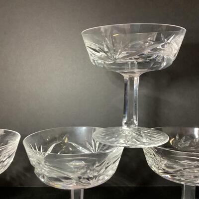 C - 126. Set of Four Waterford Ashling Champagne Saucer 