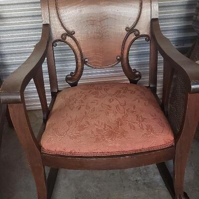 Vintage Ornate Rcoking Chair