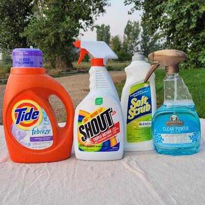 Lot 136: 75% or More Cleaning Lot  (TIDE, SHOUT, ETC.)