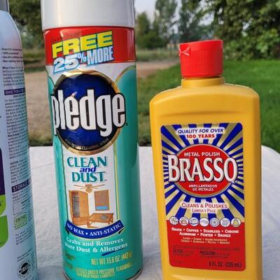 Lot 137: 90% or More Cleaning Lot (GOO GONE, ORTHO, PLEDGE, BRASSO)