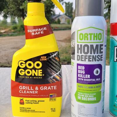 Lot 137: 90% or More Cleaning Lot (GOO GONE, ORTHO, PLEDGE, BRASSO)