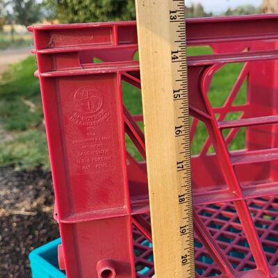 Lot 142: (2) Vintage Plastic Storage Ceates