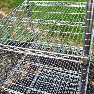 Lot 145: 24" x 40" Stainless Metal Storage Shelf
