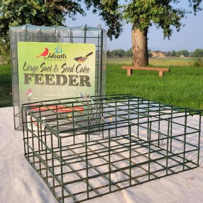 Lot 153: (2) Large SUET + SEED CAKE Feeders