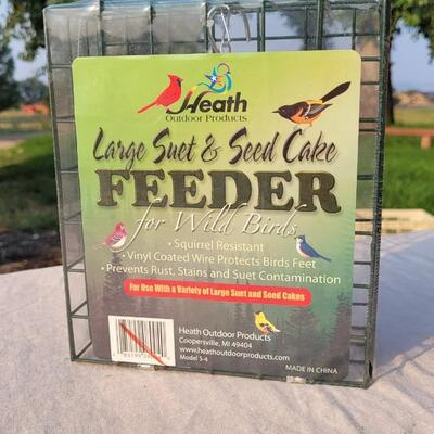 Lot 153: (2) Large SUET + SEED CAKE Feeders