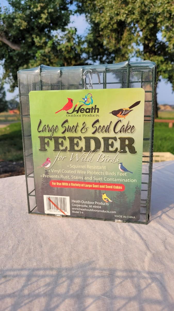 Lot 153 (2) Large SUET + SEED CAKE Feeders