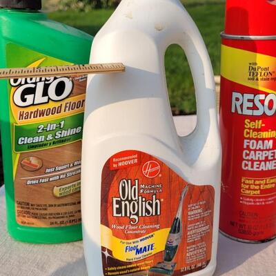 Lot 155: Assortment of Floor Cleaning Supplies (See Ruler Spot for Level)
