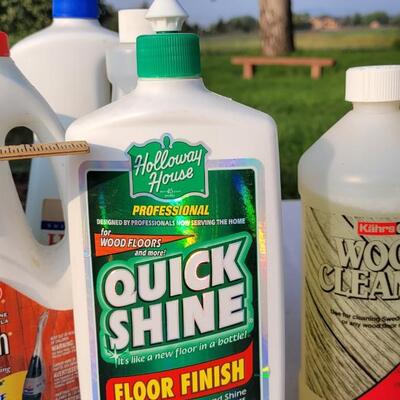Lot 155: Assortment of Floor Cleaning Supplies (See Ruler Spot for Level)