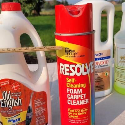 Lot 155: Assortment of Floor Cleaning Supplies (See Ruler Spot for Level)