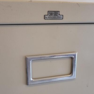 Lot 160: (2) Vintage Metal Filing Cabinets 