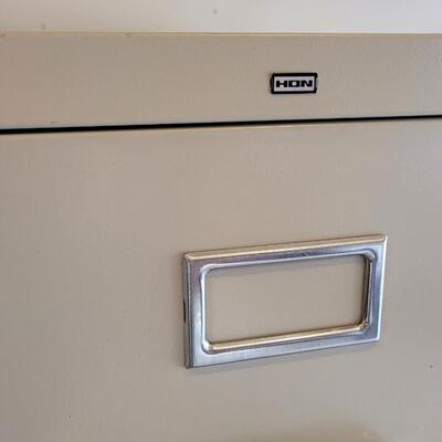 Lot 160: (2) Vintage Metal Filing Cabinets 