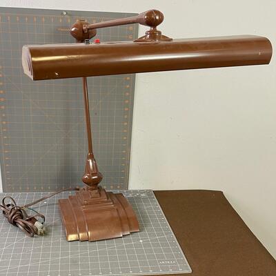 #308 Industrial Flexo Desk Lamp Brown 